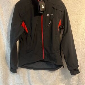 Men's Black and Red Performance Jacket